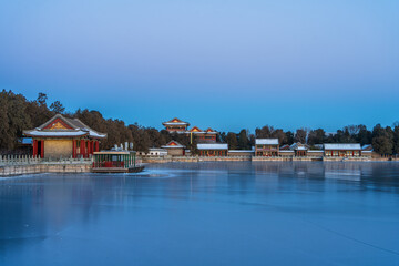 Obraz premium Chinese ancient architecture in Beijing Summer Palace