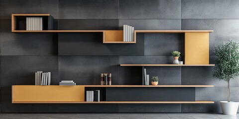 Modular shelving design for modern homes