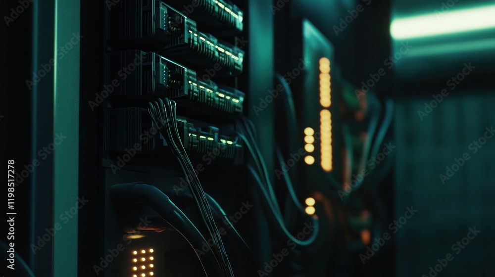 Poster deep in the digital core: exploring the server room's mystique