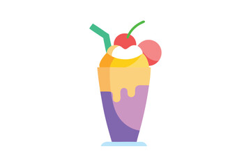 ice cream in a glass