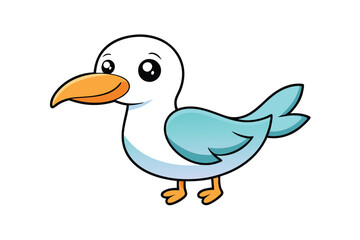 Obraz premium albatross cartoon coloring page