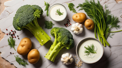 fresh vegetables on a wooden table