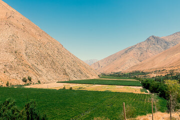 landscape of the mountains - Valle del Elqui