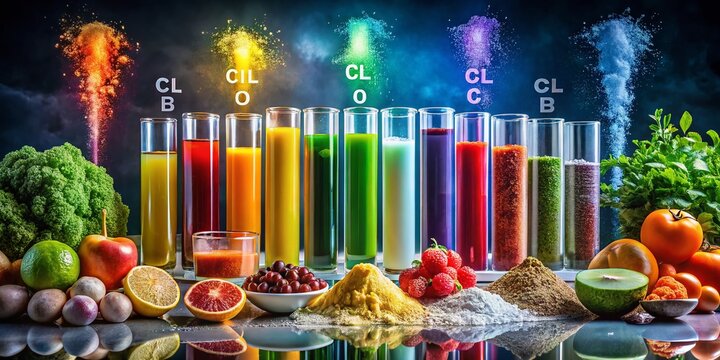 Colorful Chemistry: Chromatogram of Oxyhalides & Anions - Scientific Food Photography