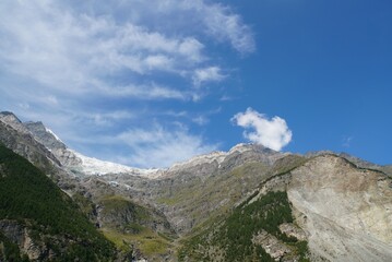 Landscape of Swiss Alps - Randa, Switzerland