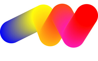 Abstract Neon Gradient Futuristic Shapes