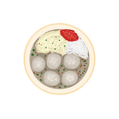 Delicious Meatball Soup with Savory Toppings