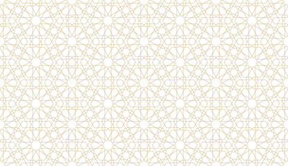 Seamless geometric pattern in authentic arabian style.
