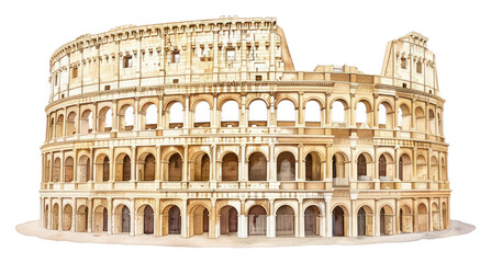 Obraz premium PNG Colosseum colosseum architecture illustration.