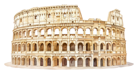 PNG Colosseum colosseum architecture illustration.