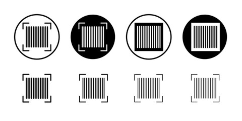 Scan barcode icon Flat art illustration in outline