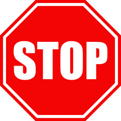 Stop sign. Stop icon symbol. Traffic signs