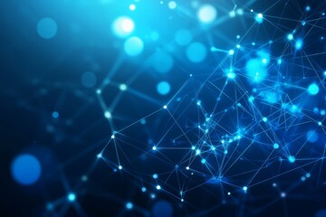 A blue background with a lot of dots