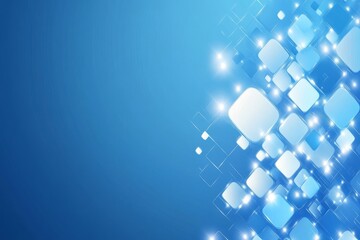 Obraz premium A blue background with a white square in the middle