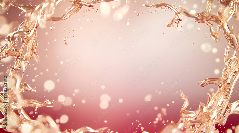 Poster dynamic water splash action studio setting visual content artistic environment close-up view fluid d