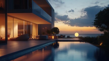 Luxury Villa Sunset Oceanfront Poolside Paradise