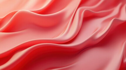 Fototapeta premium closeup of pink silk fabric texture background with some smooth.