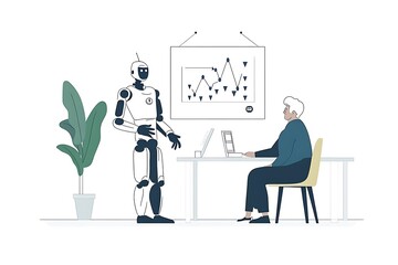 Friendly interaction between a robot and an elderly person