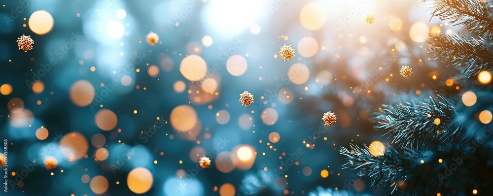 Poster dust pollution concept. a festive background with shimmering lights and soft bokeh effects, perfect 