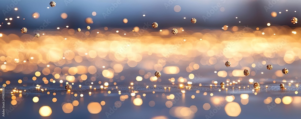 Poster dust pollution concept. shimmering droplets create a magical bokeh effect in this dreamy atmosphere.