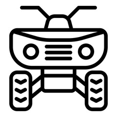Atv icon. Vector line icon
