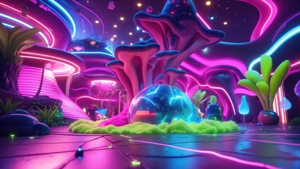 Obraz premium Stellar Bloomscape