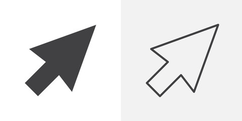 Click icons. flat and line style set