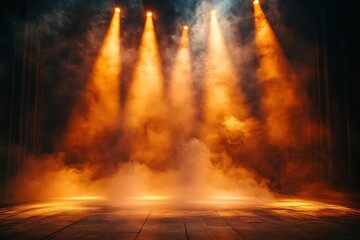 Fototapeta premium Smoky Stage Lighting