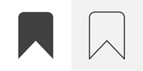 Save post icons. flat and line style set