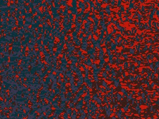 Seamless abstract pattern with a blend of red, dark red, and teal, creating a textured and organic look.