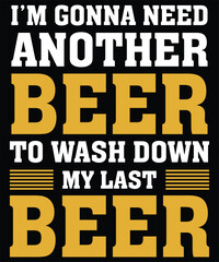Fototapeta premium Beer T-shirt Graphic Design 