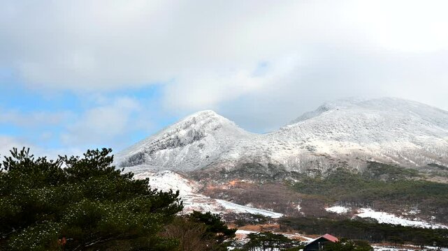 雪の霧島ジオパーク_二湖パノラマ展望