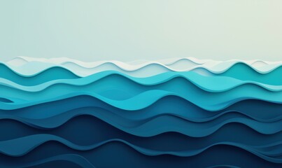 Gentle ocean waves coastal serenity abstract art calm environment aerial view tranquil concept