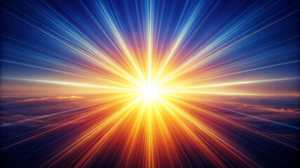 Obraz premium 光の放射イメージ背景