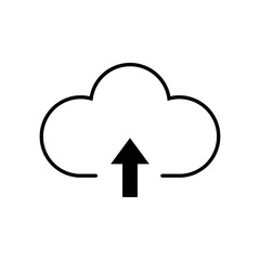 Cloud icon symbol sign Illustration