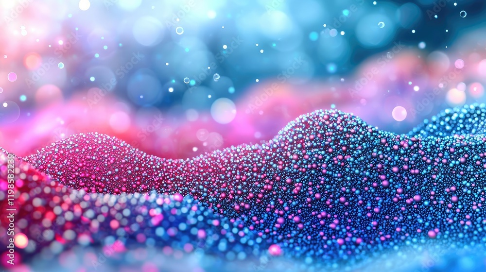 Aufkleber dust pollution idea. colorful abstract background with shimmering lights and sparkling textures.