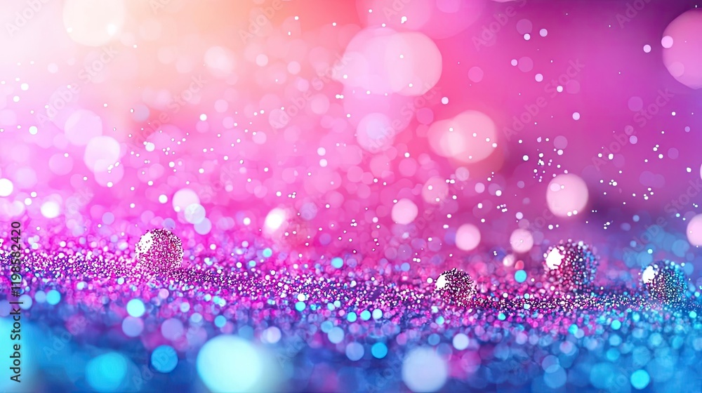 Poster dust pollution idea. a vibrant diffusion of colorful lights and sparkles creating an enchanting atmo