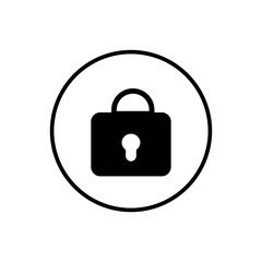 Lock icon design Illustration