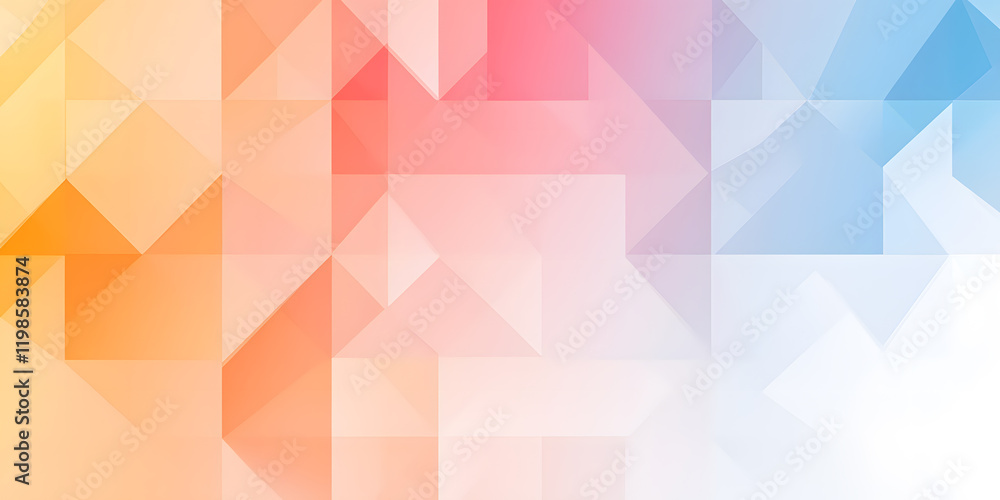 Poster abstract geometric background with a gradient of pastel colors. perfect for presentations or website
