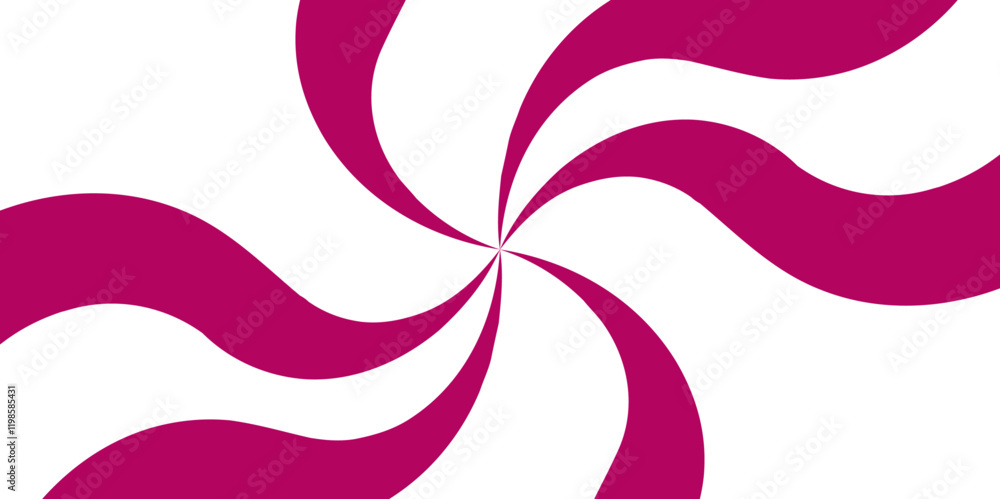Poster Abstract background with rays retro starburst. Funky ray elements, circle motifs. Red and white twisted Spiral radial striped backdrop design. Dynamic Red and White Spiral Design Bold Swirl Pattern