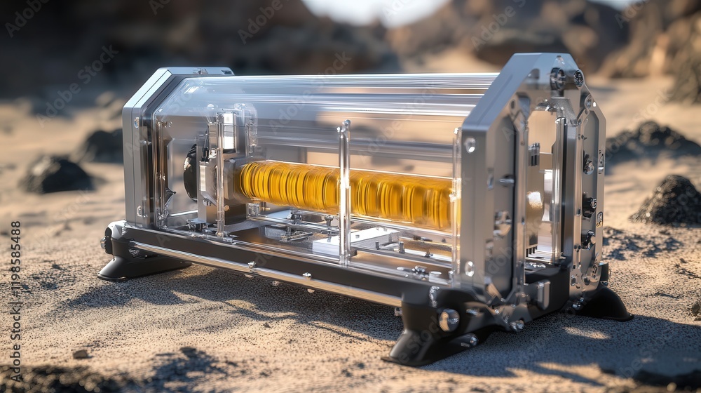 Poster conceptual design for a zero-gravity 3d printer for use in space exploration