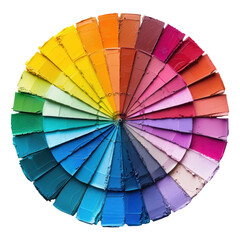 Fototapeta premium Vibrant Spectrum of Colors An Artistic Circle Representing the Journey Through Hue and Emotion