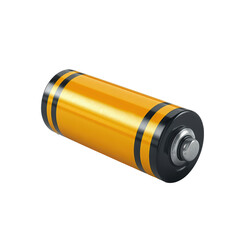 Shiny battery on a dark background, representing energy and innovation in modern technology