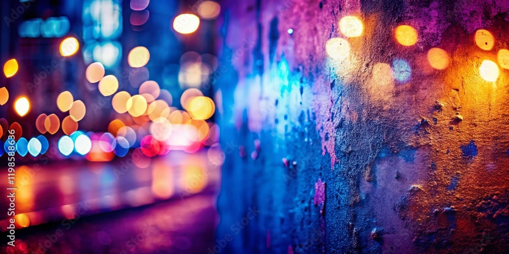 Poster grungy color gradient background with copy space - left-aligned subject