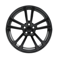 Obraz premium Sleek Black Alloy Wheel Design Perfect for Performance Cars and Stunning Customization Options