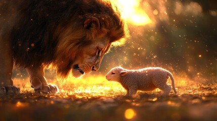 Lion and Lamb: The Ultimate Symbol of Paradise and Christ's Kingdom - Lion of Judah Concept