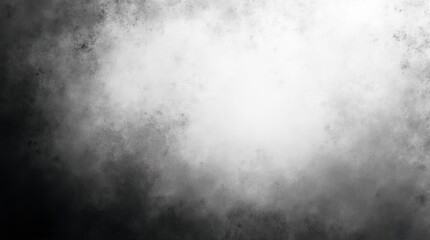 Fototapeta premium Black White Grainy Background Noise Texture Grunge Gradient Banner Header, Abstract Poster Cover Backdrop Design