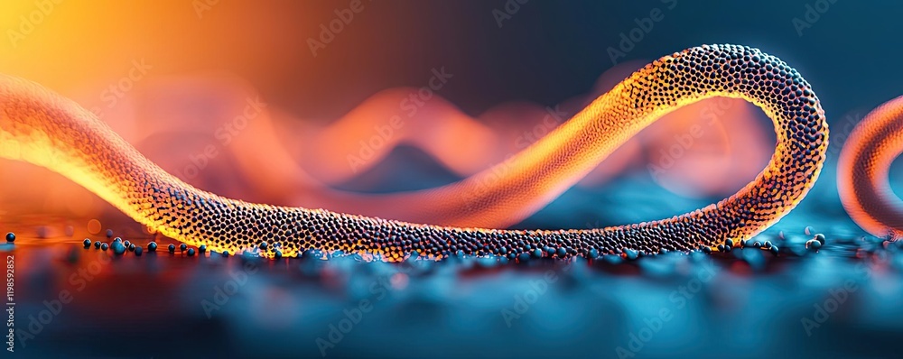 Aufkleber dust pollution idea. a vibrant close-up of a snake showcasing its unique patterns and colors.