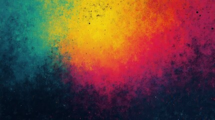 Fototapeta premium Vibrant Color Gradient Grainy Texture Background Orange Red Blue Abstract Color Shape Black Backdrop