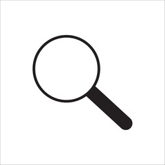 magnifying glass icon. magnifier